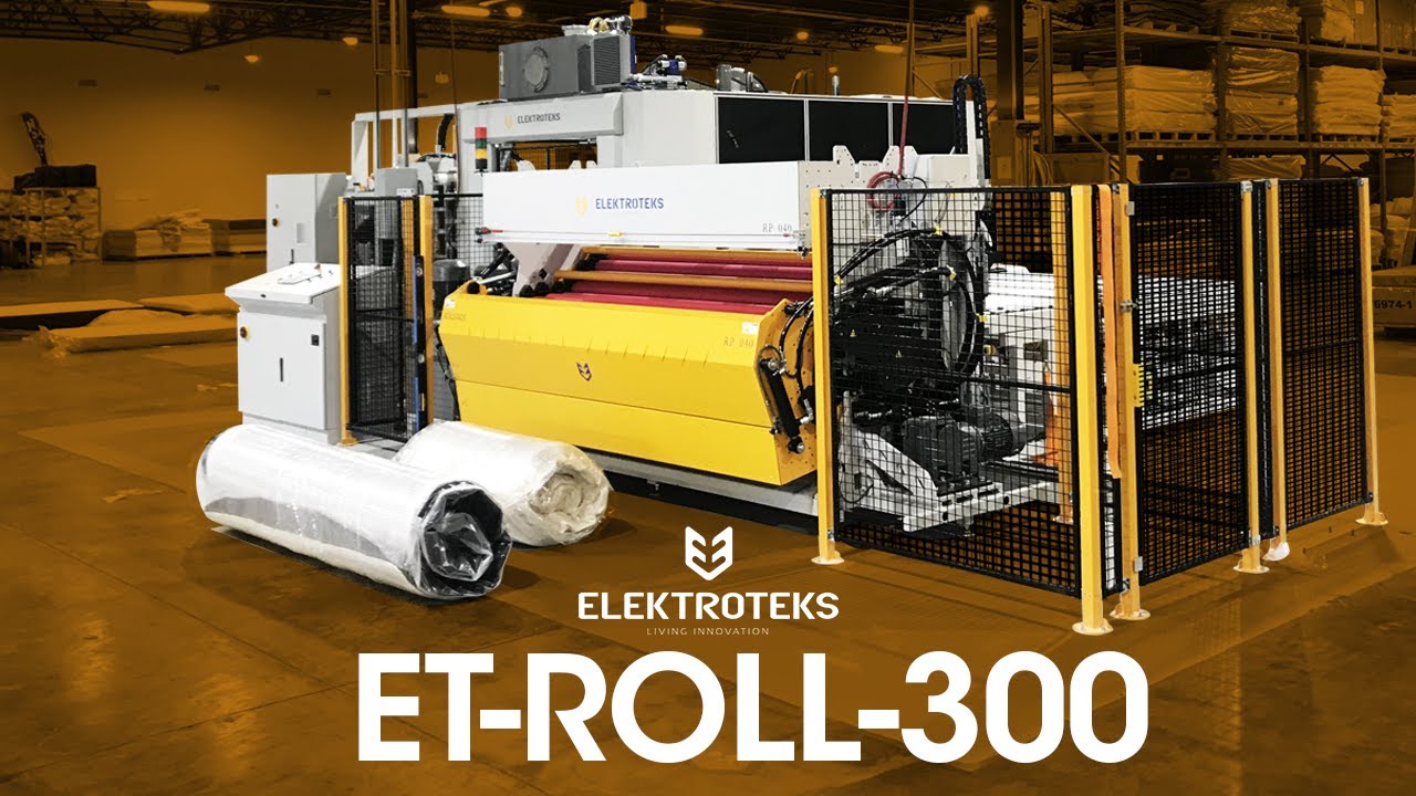 ET-ROLL-300 Automatic Mattress Wrap, Compress and Roll Pack Line