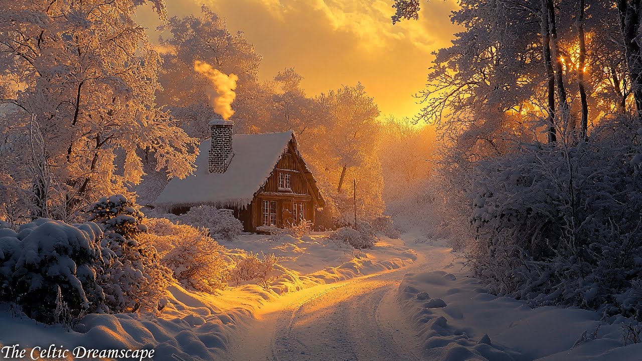 Warmth in the Snow | Celtic Medieval Tunes for a Cozy Winter Day for Deep Sleep,Relax