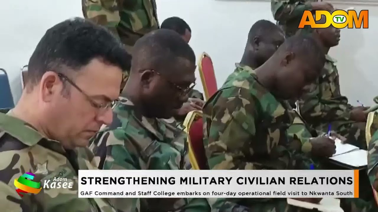 GAF command and staff college embarks on four- day operational field visit to Nkwanta South