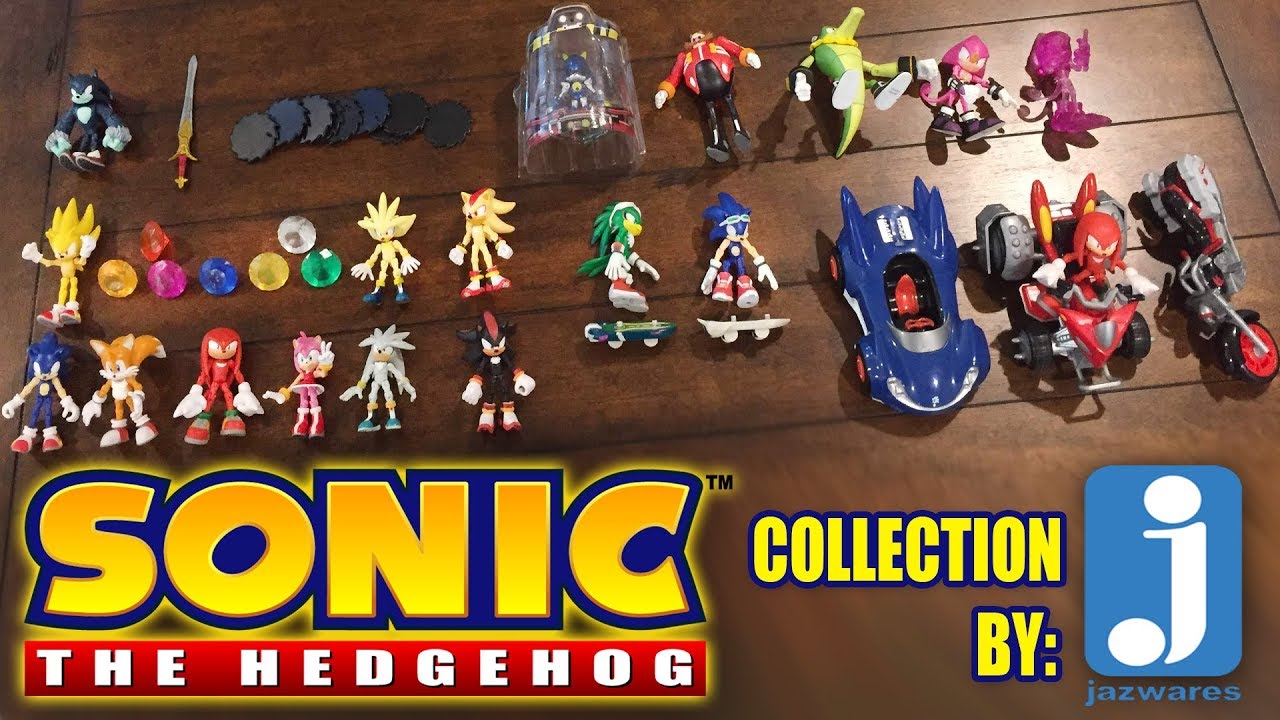 Sonic The Hedgehog Action Figure Collectibles by Jazwares - Showing Sonic Lot
