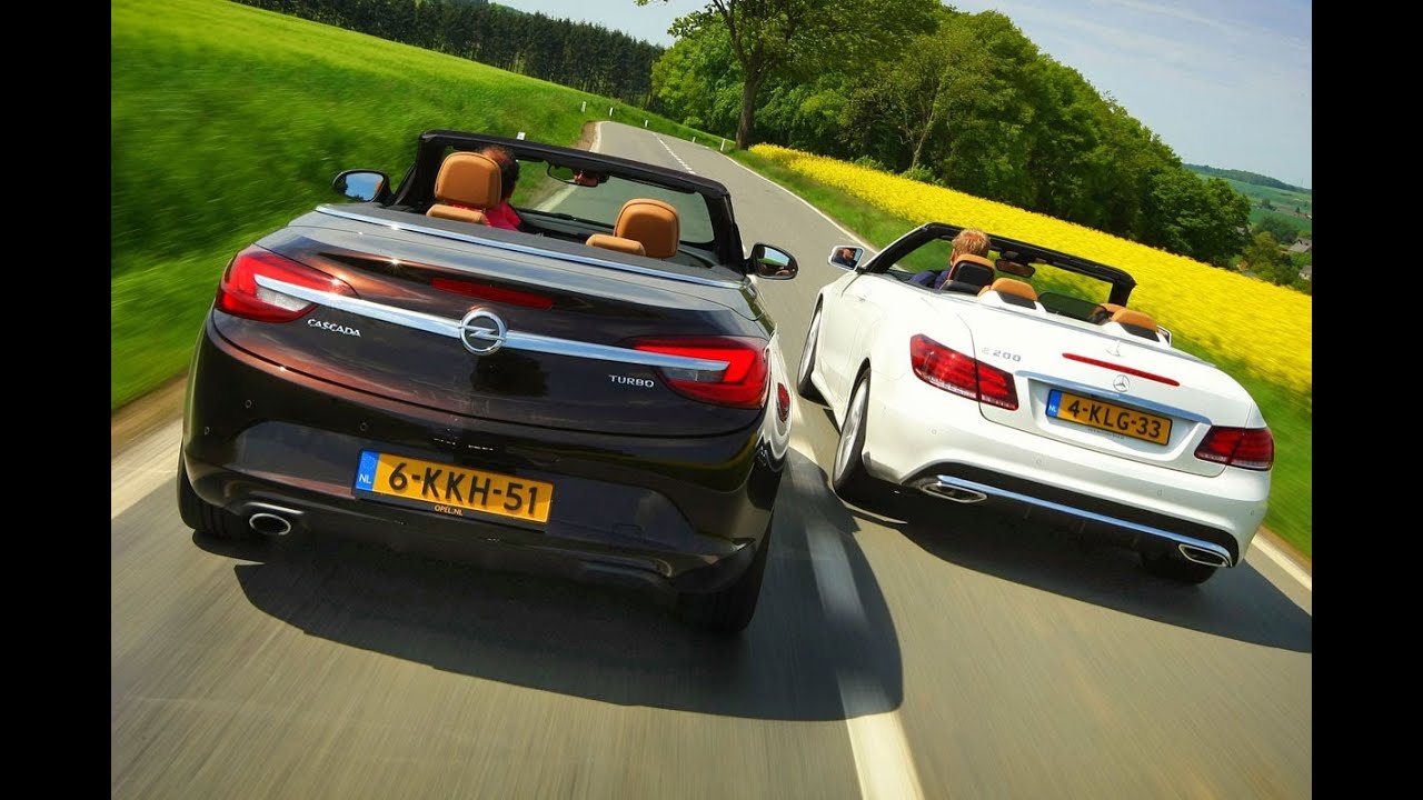 Dubbeltest Opel Cascada vs. Mercedes-Benz E-klasse