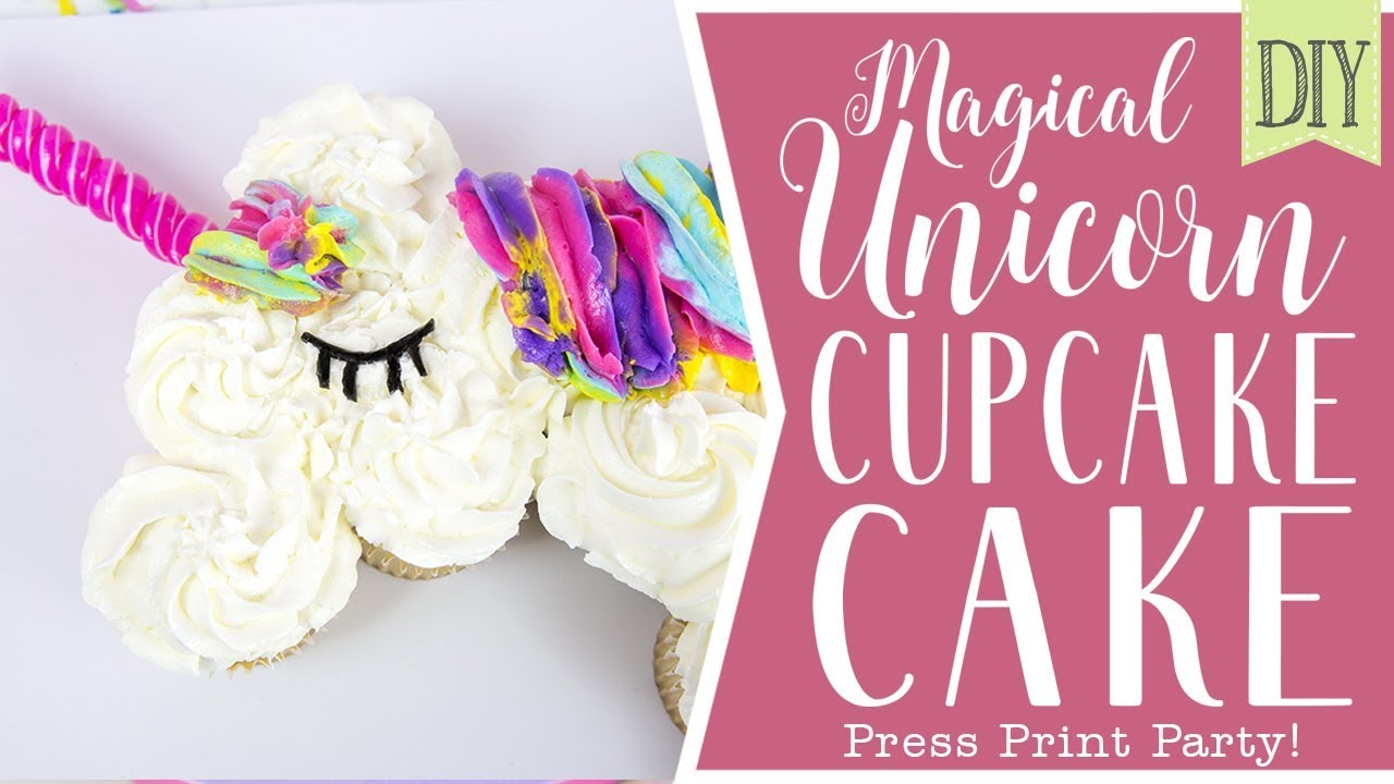 DIY Unicorn Cupcake Cake (EASY to make) - Full tutorial!!