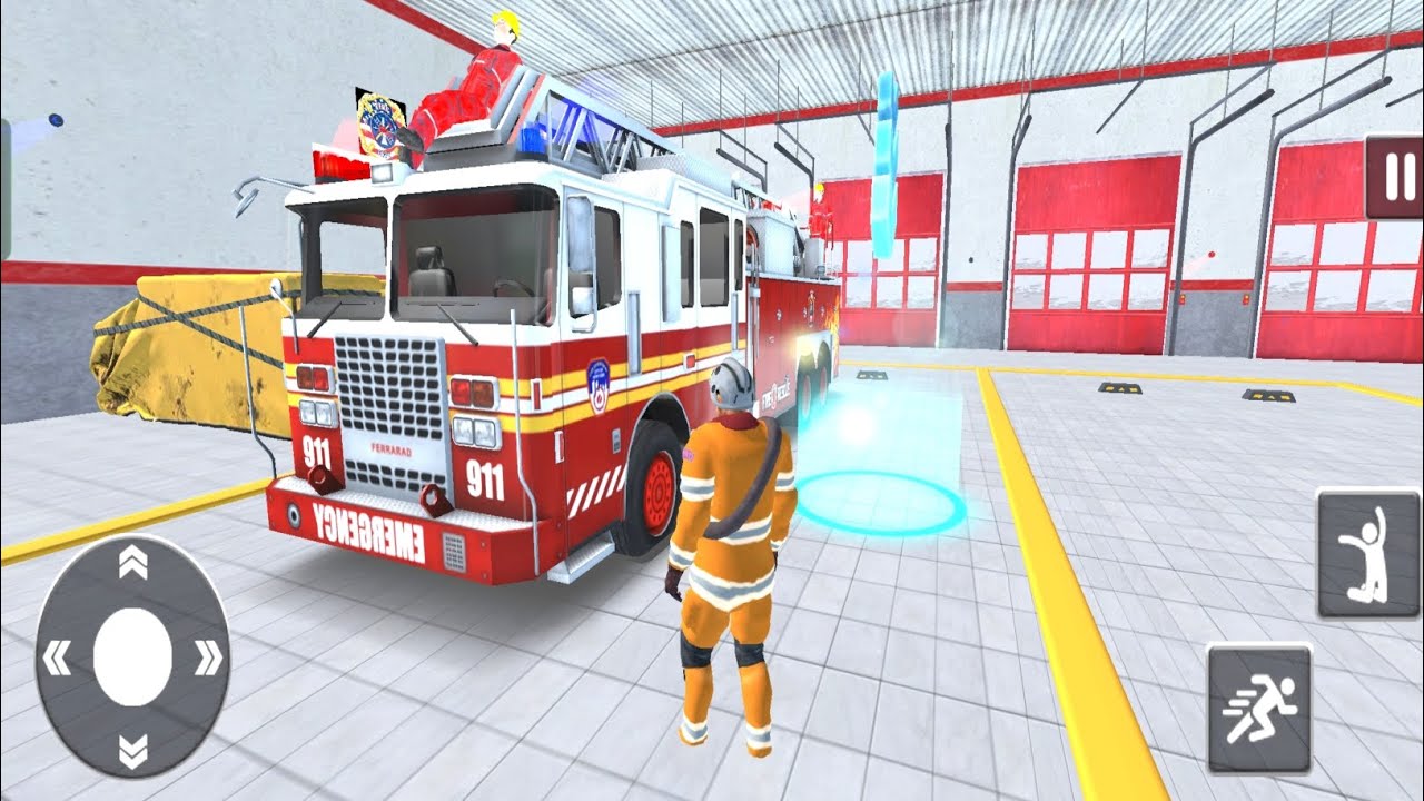 Fire Rescue city Truck Simulator Gameplay - Fire Rescue Games - Andriod Gameplay