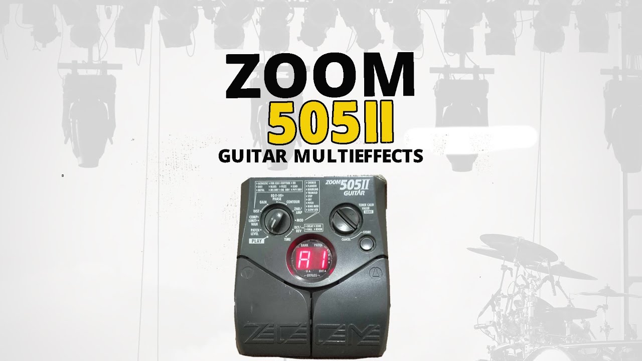ZOOM 505II Guitar Multi-effects Sound Demo
