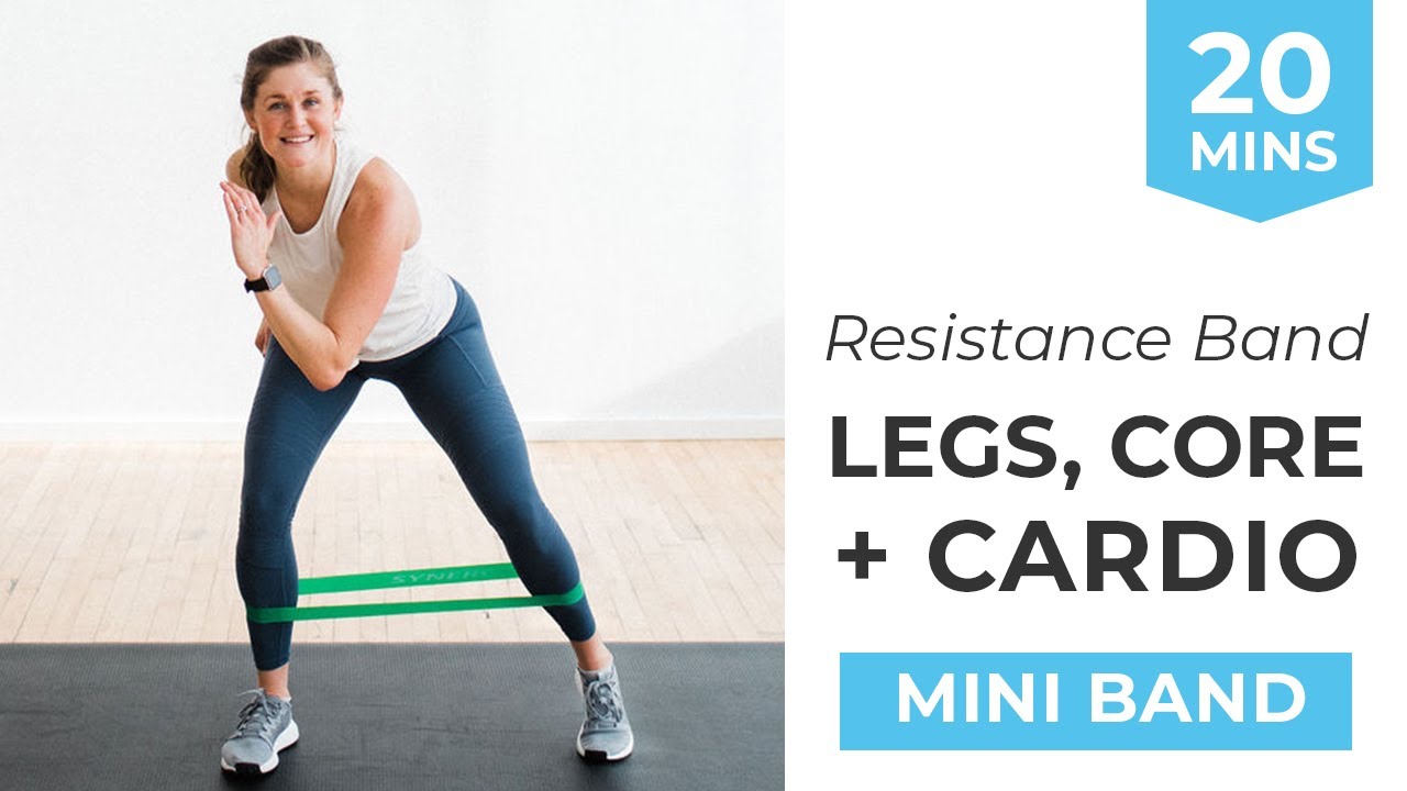 20-Minute Resistance Band Workout: LEGS, CARDIO + CORE 🔥| Mini Band Workout