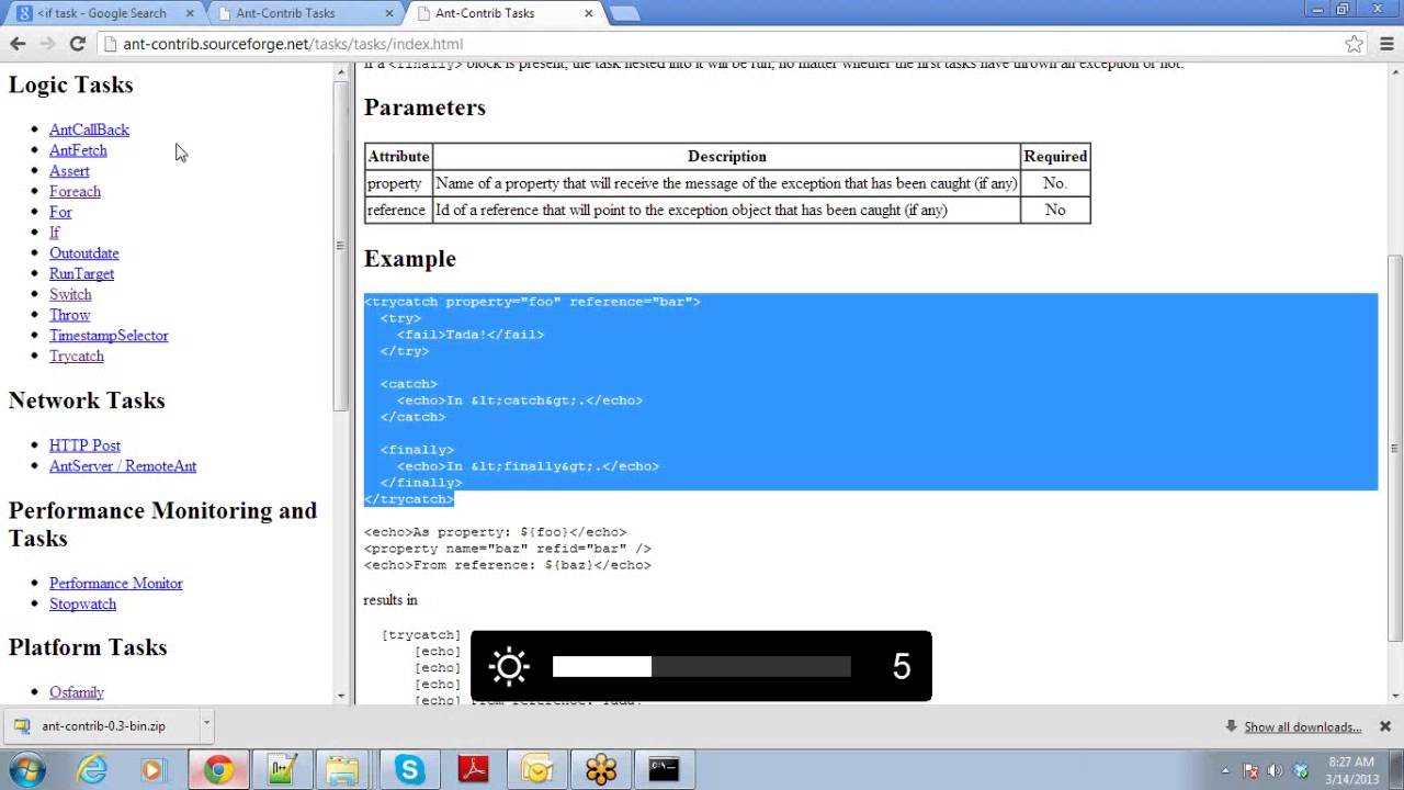 Apache ANT- Advanced- IF,For,Parallel Tasks -Exception Handling, Multi-threading - Session 5