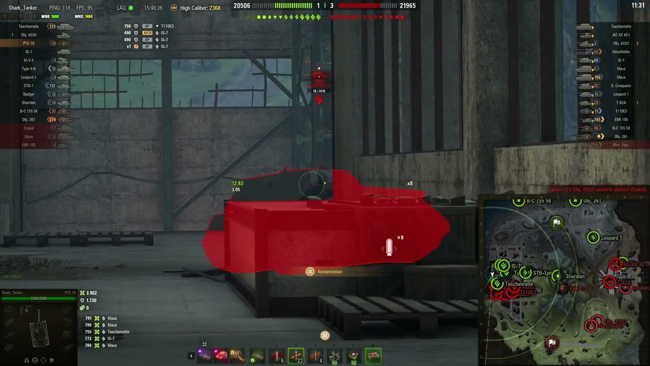 PZT-78 11k dmg - world of tanks