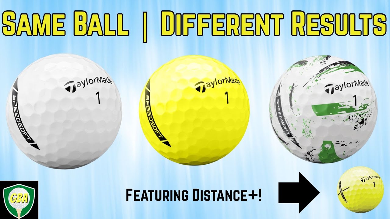 Обзоры мячей для гольфа Taylormade Speedsoft против Speedsoft INK против Distance+