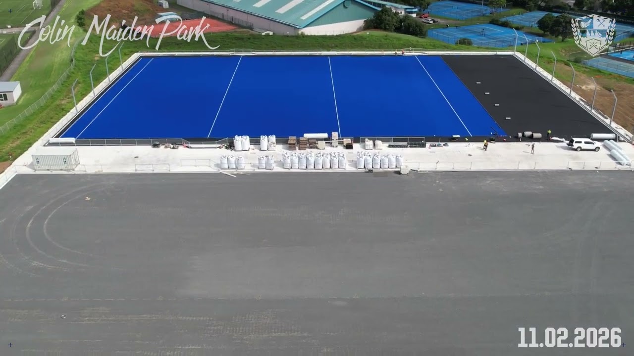 Colin Maiden Park Turf Project - construction progress to 11 February 2026