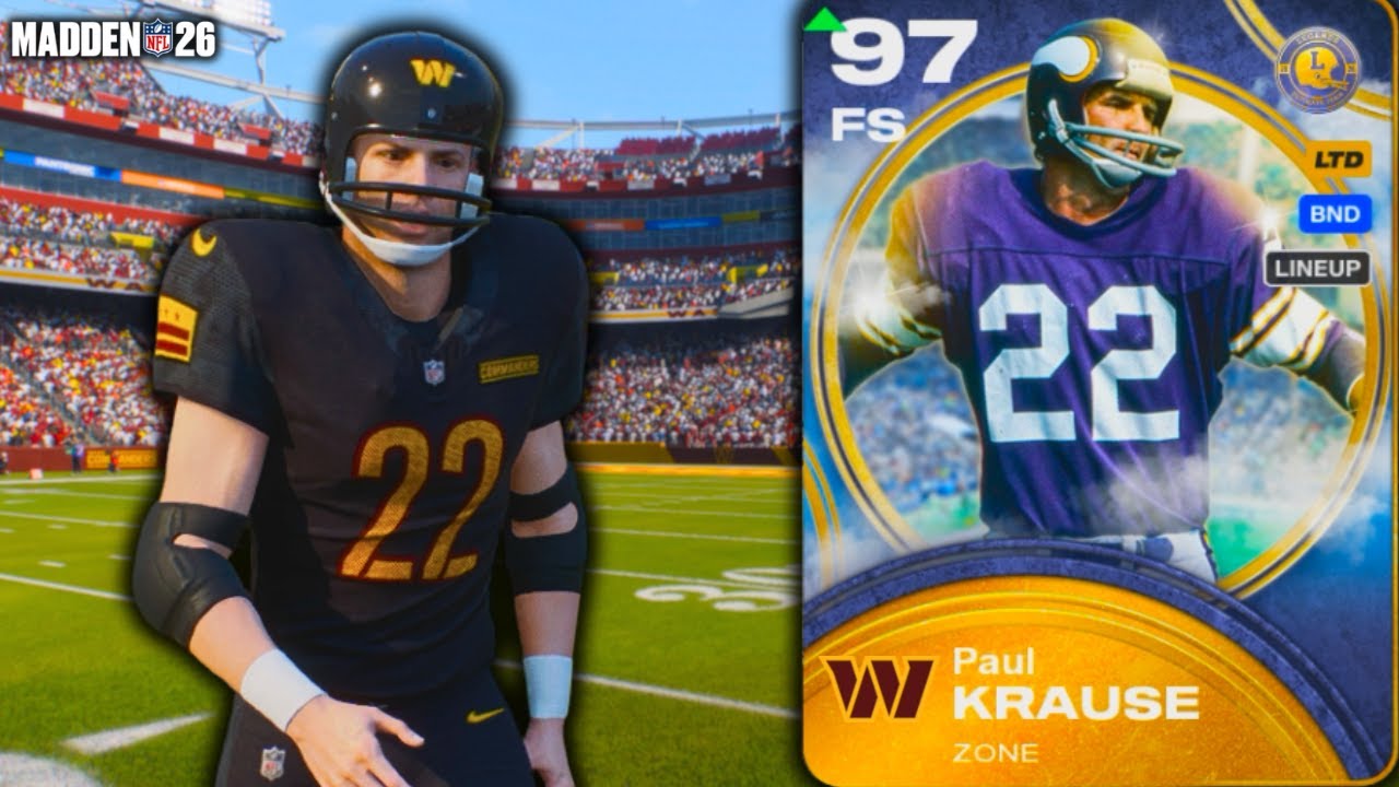 Пол Краузе вывел из игры всех игроков в лучшей тематической команде Commanders в Madden 26!