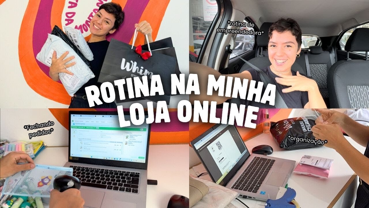 UM DIA NA MINHA LOJA ONLINE! (organiza&ccedil;&atilde;o, embalando pedidos, sistema que uso e mais)