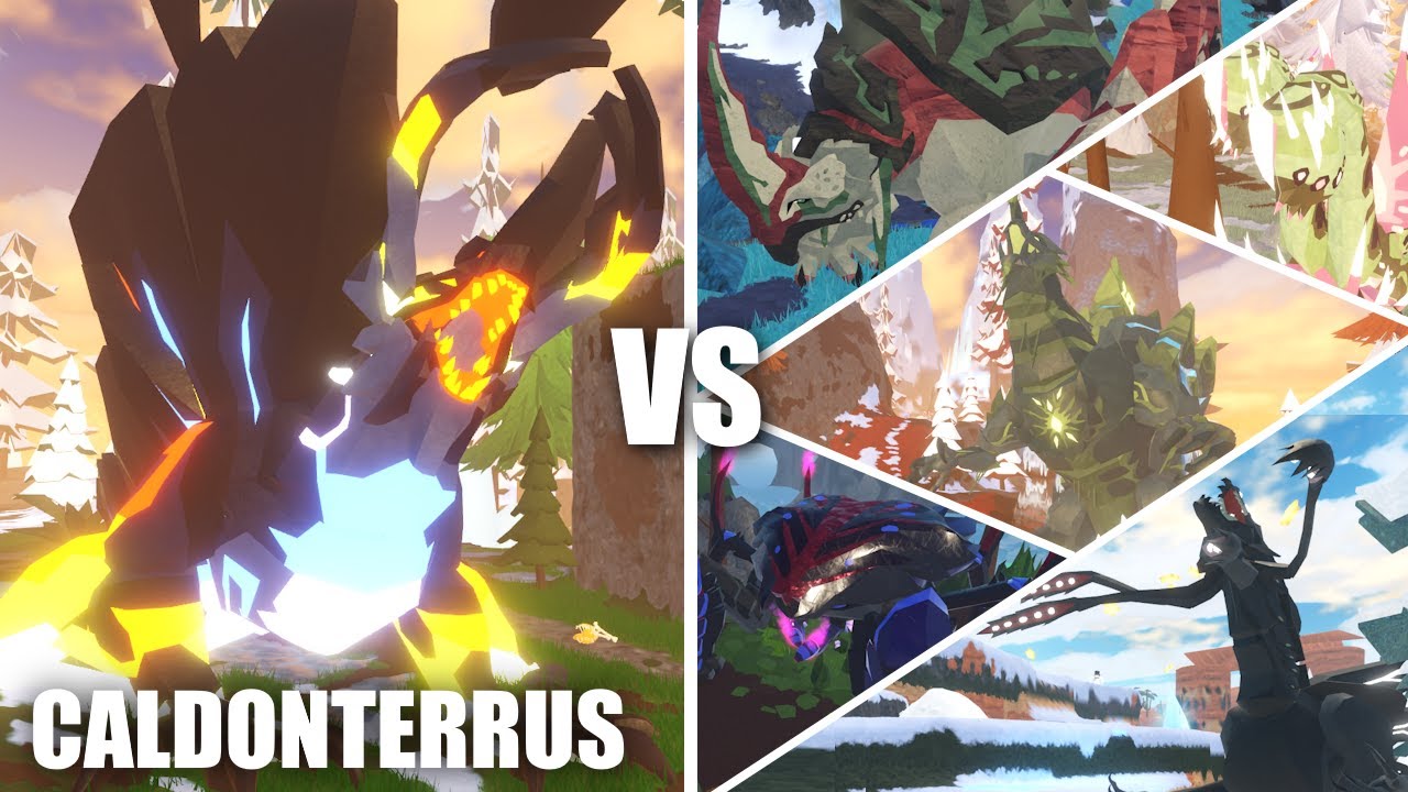 CALDONTERRUS Vs The Strongest Kaijus In Creatures Of Sonaria!