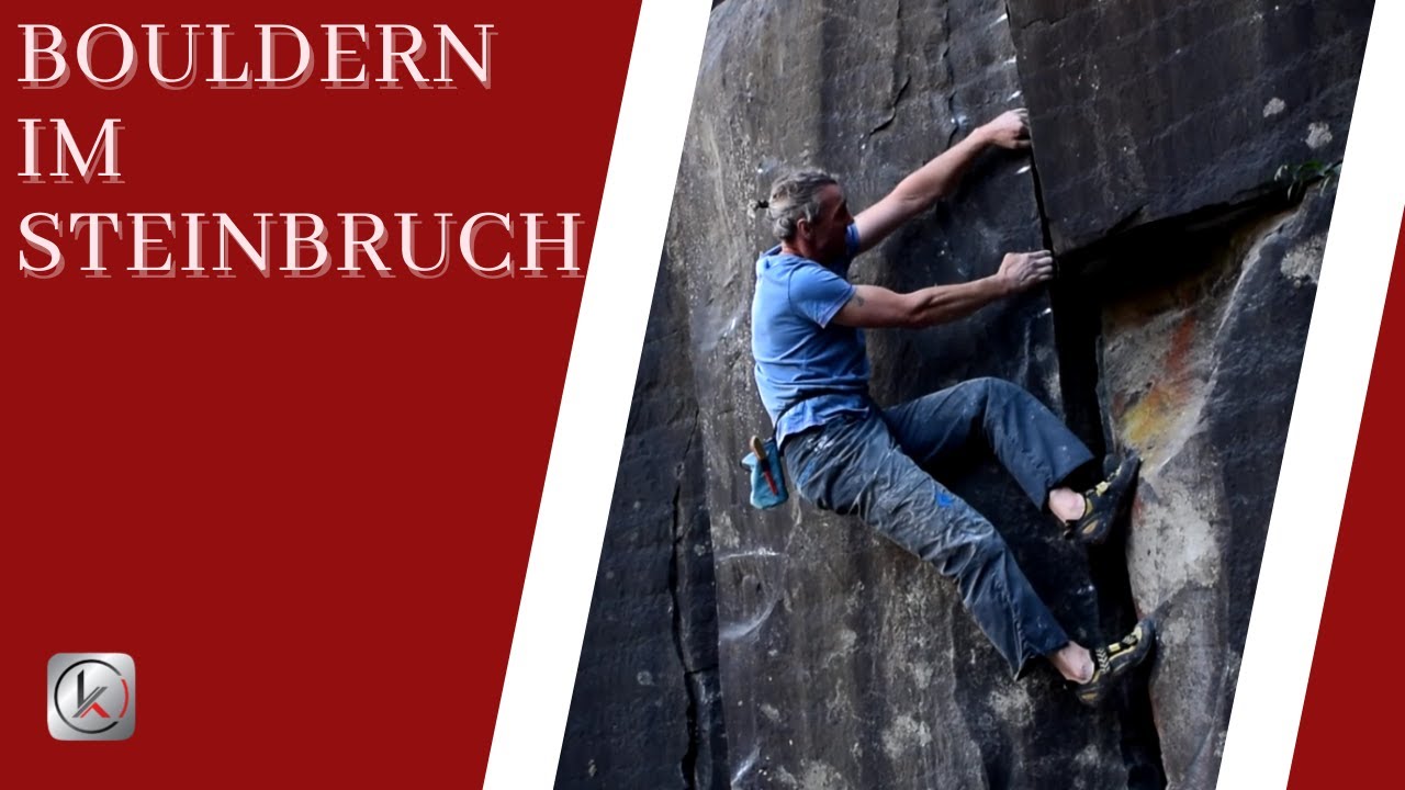 Bouldern im Steinbruch