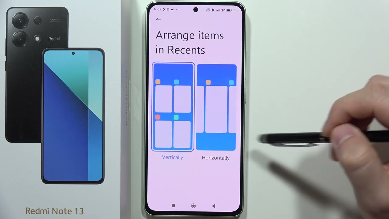 How to Change Recent Apps Layout on Redmi Note 13 - Vertical or Horizontal