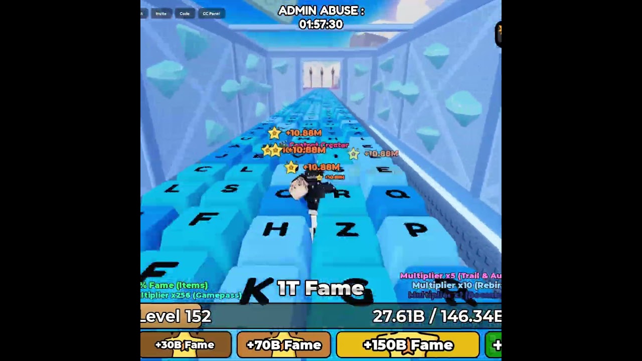 BBNO$ World all stages | +1 Keyboard Escape Run #shorts #roblox #robloxshorts