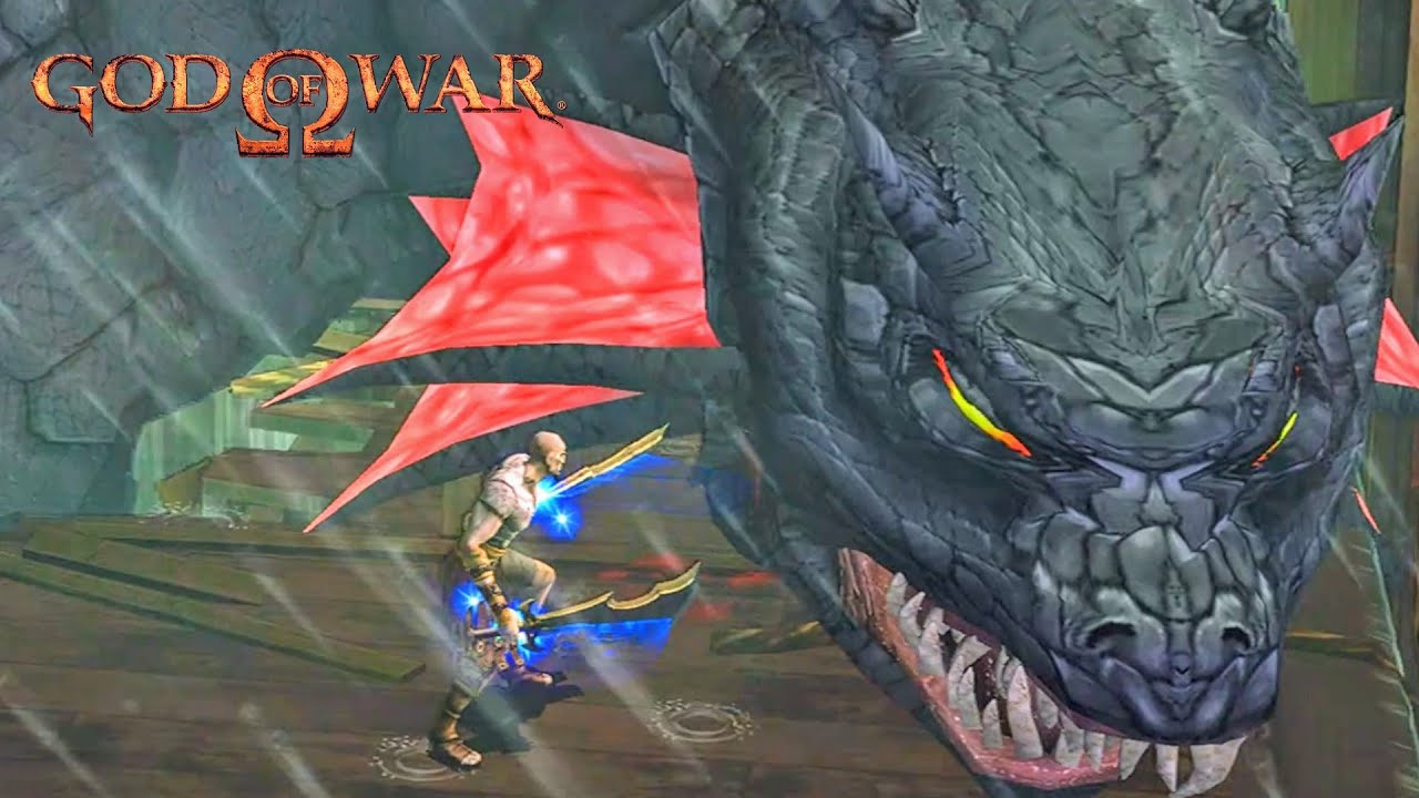 Spartan Kratos Vs. Evil Hydra Boss - God of War 1 Remastered