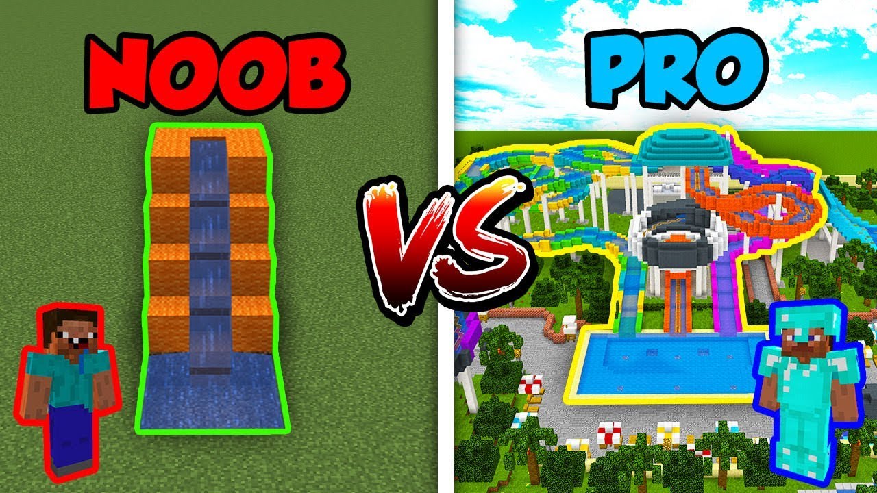 Minecraft NOOB vs. PRO: WATER PARK in Minecraft!