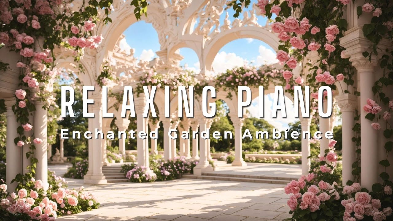 Smooth Piano Music in Enchanted Garden Ambience ♪ Piano Instrumental Music for Relax and Good Mood