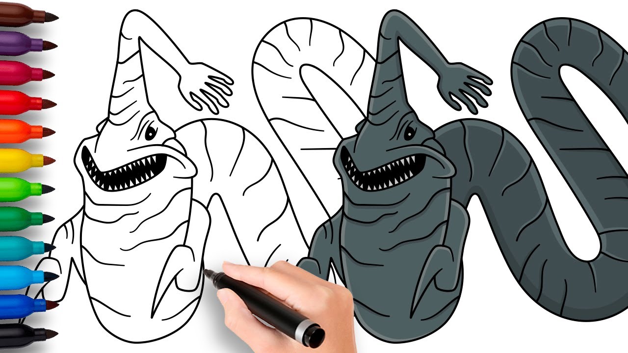 HOW TO DRAW HAND SEA MONSTER | Garry's Mod - Easy Step by Step Drawing