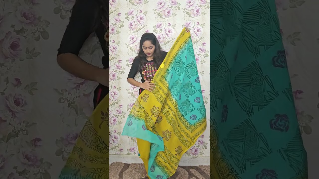 MUNGA KOTRA DORIA SAREES WITH HANDBLOCK PRINTS.....