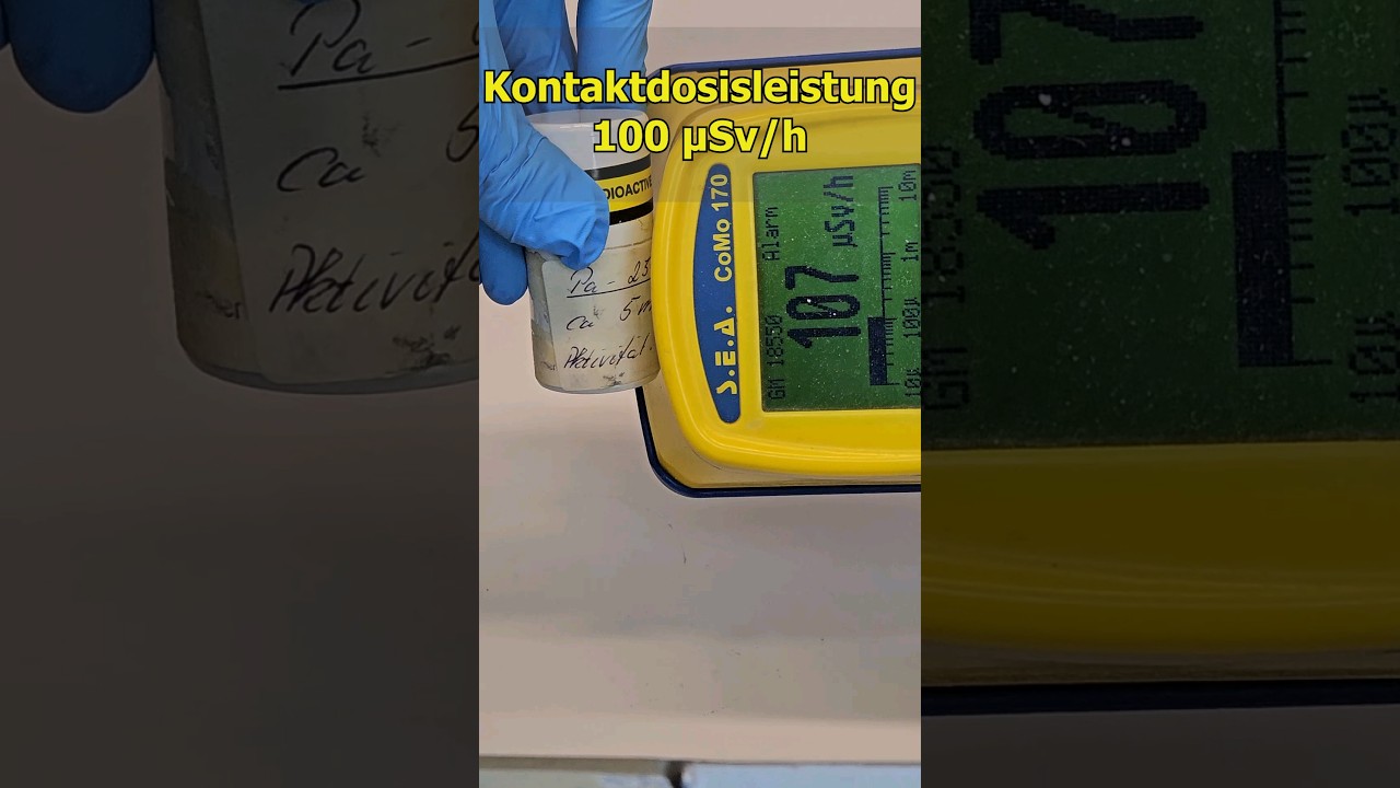 Protactinium-231 ist t&ouml;dlich #chemie #science #radioaktivit&auml;t