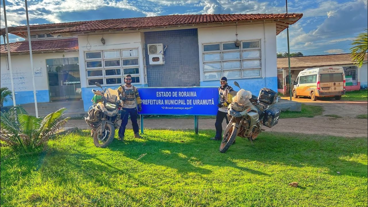 Uiramutã de MOTO Extremo Norte do Brasil CHEGAMOS
