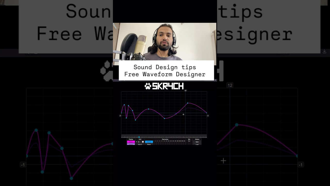 free waveform designer @SKR4CH  #sounddesign #musicproducer #beatmaking ￼