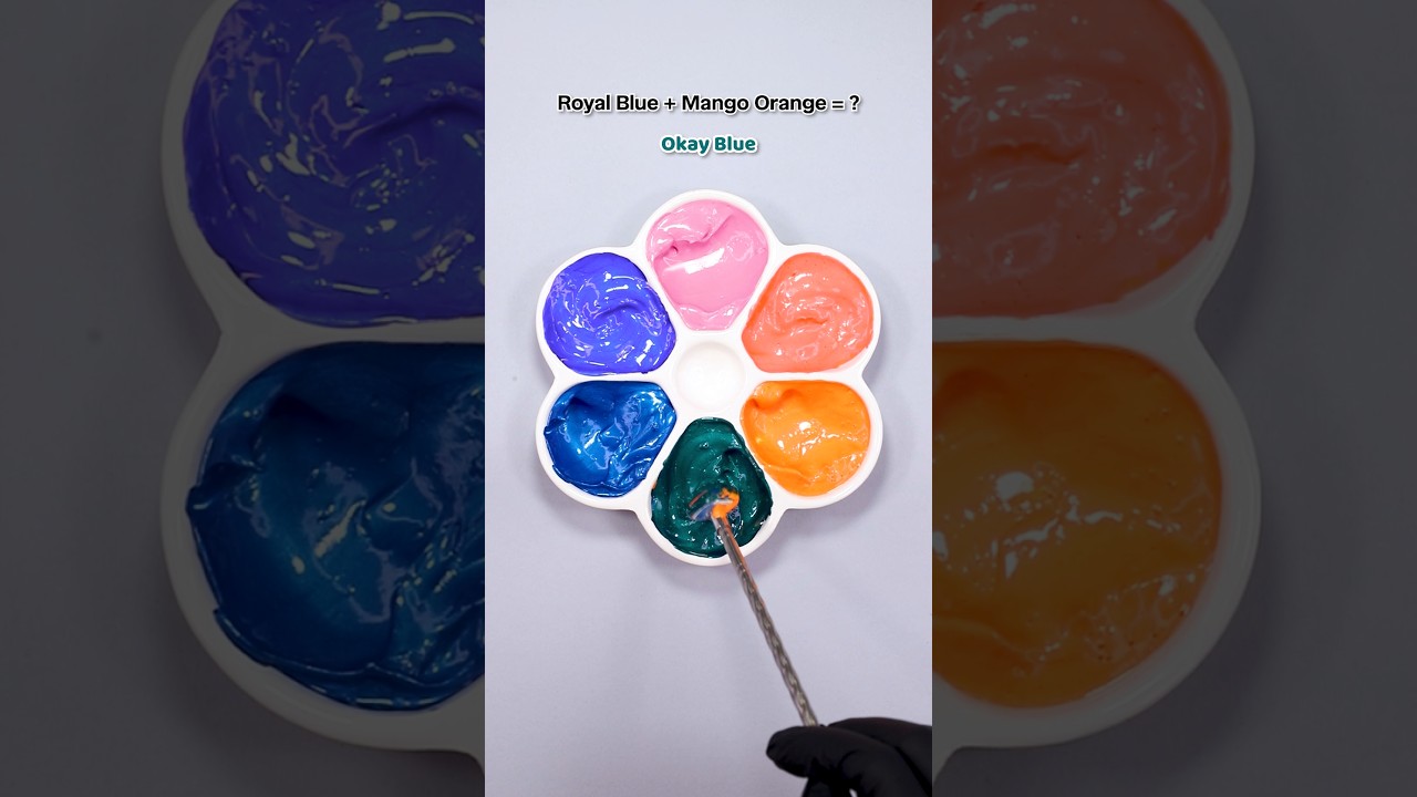 Making new Colors..Satisfying Color mixing🎨 #colormixing #satisfying #asmr