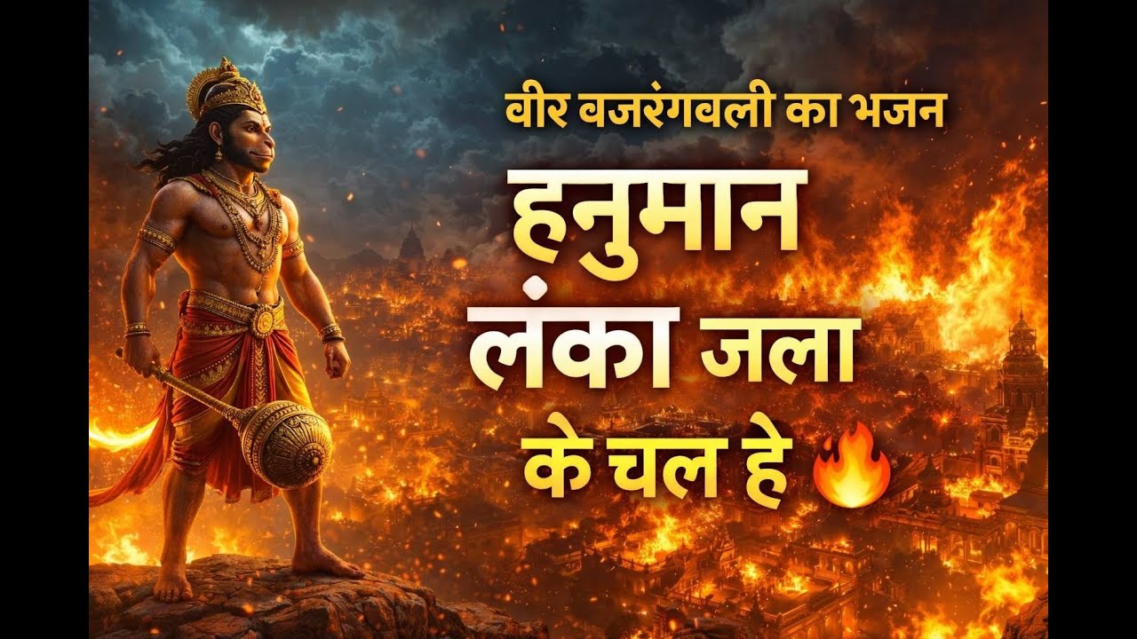 हनुमान लंका जला के चला है 🔥 | शक्तिशाली हनुमान भजन | जय बजरंगबली