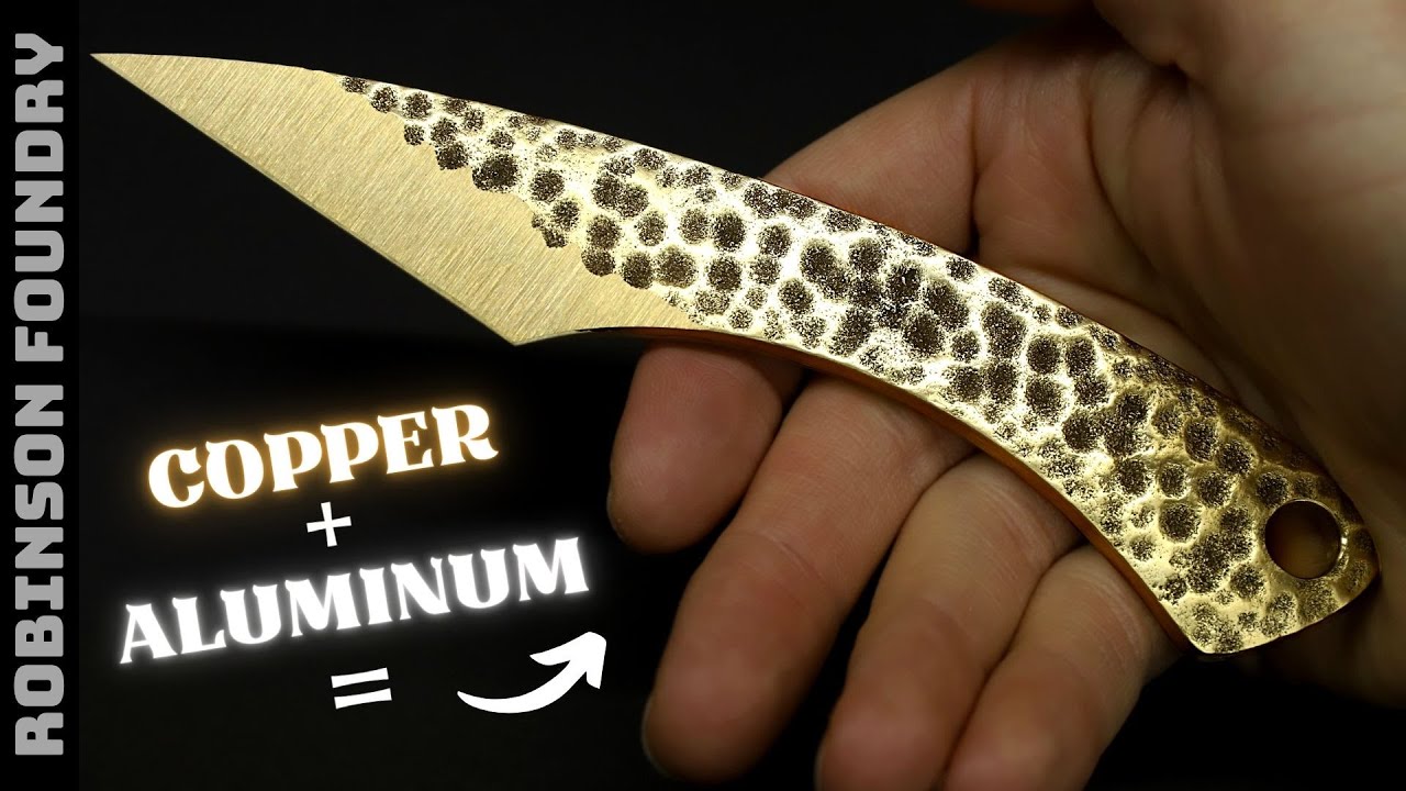 Making a SHARP Aluminum bronze Kiridashi Knife