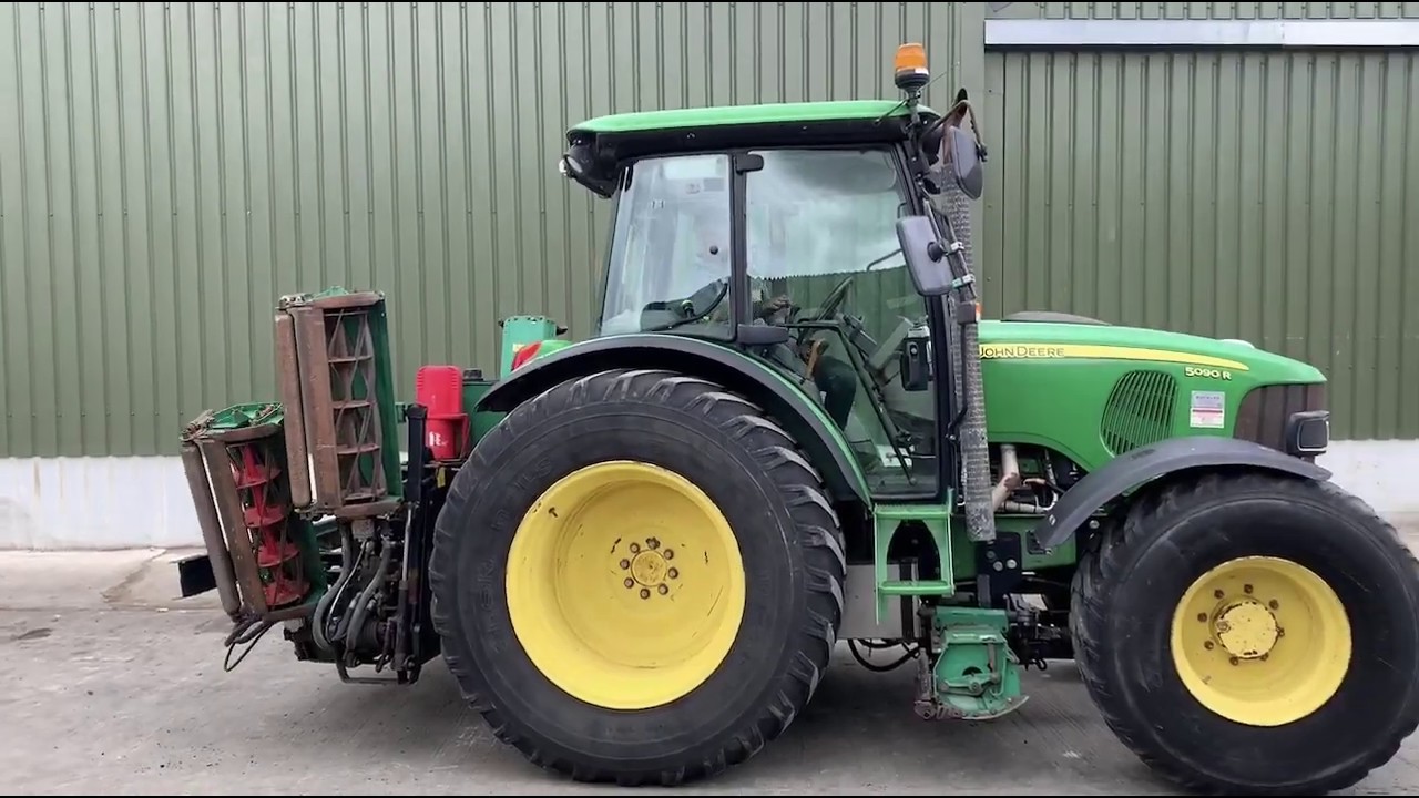 John Deere 5090R C/W Ransomes MK1V Cylinder Mowers