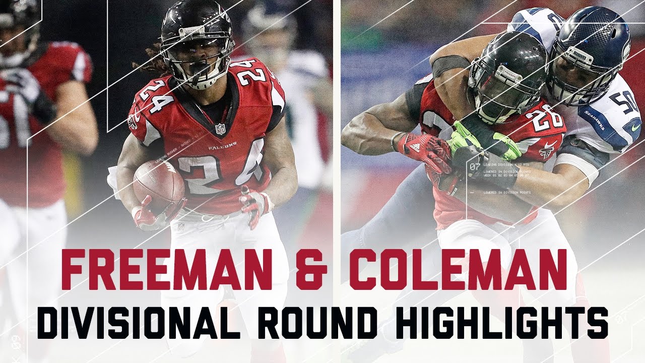 Freeman & Coleman Combine for 204 Yards! | Seahawks vs. Falcons | NFL Divisional Player Highlights