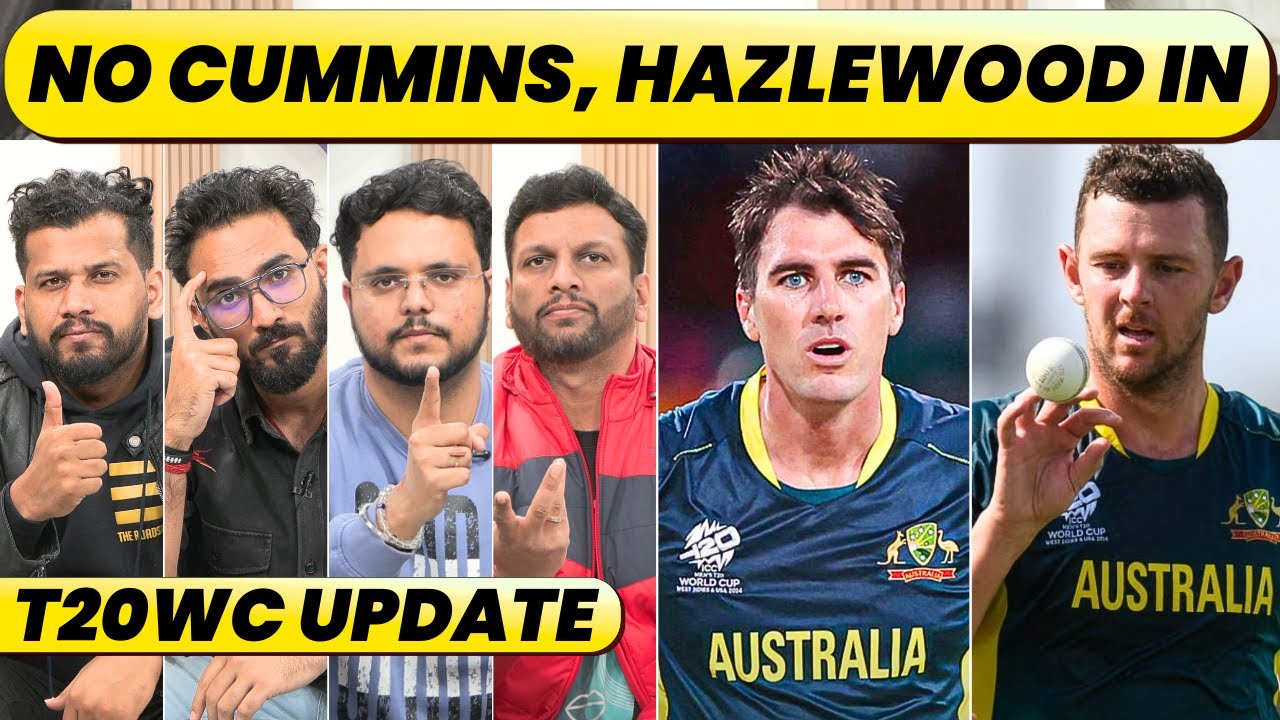 BIG BLOW FOR AUS AHEAD OF T20WC. BAD NEWS ON PAT CUMMINS PARTICIPATION, POSITIVE UPDATE ON TIM DAVID