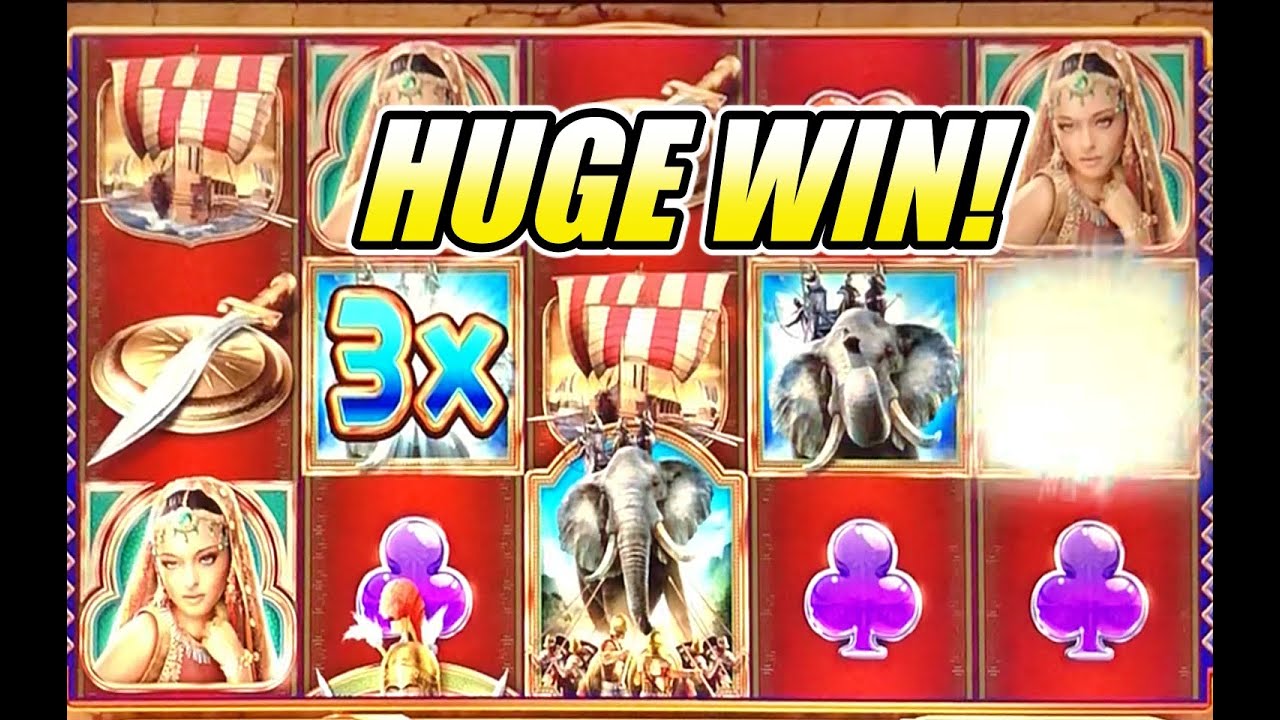 MASSIVE WIN - Alexander the Great Slot Machine!
