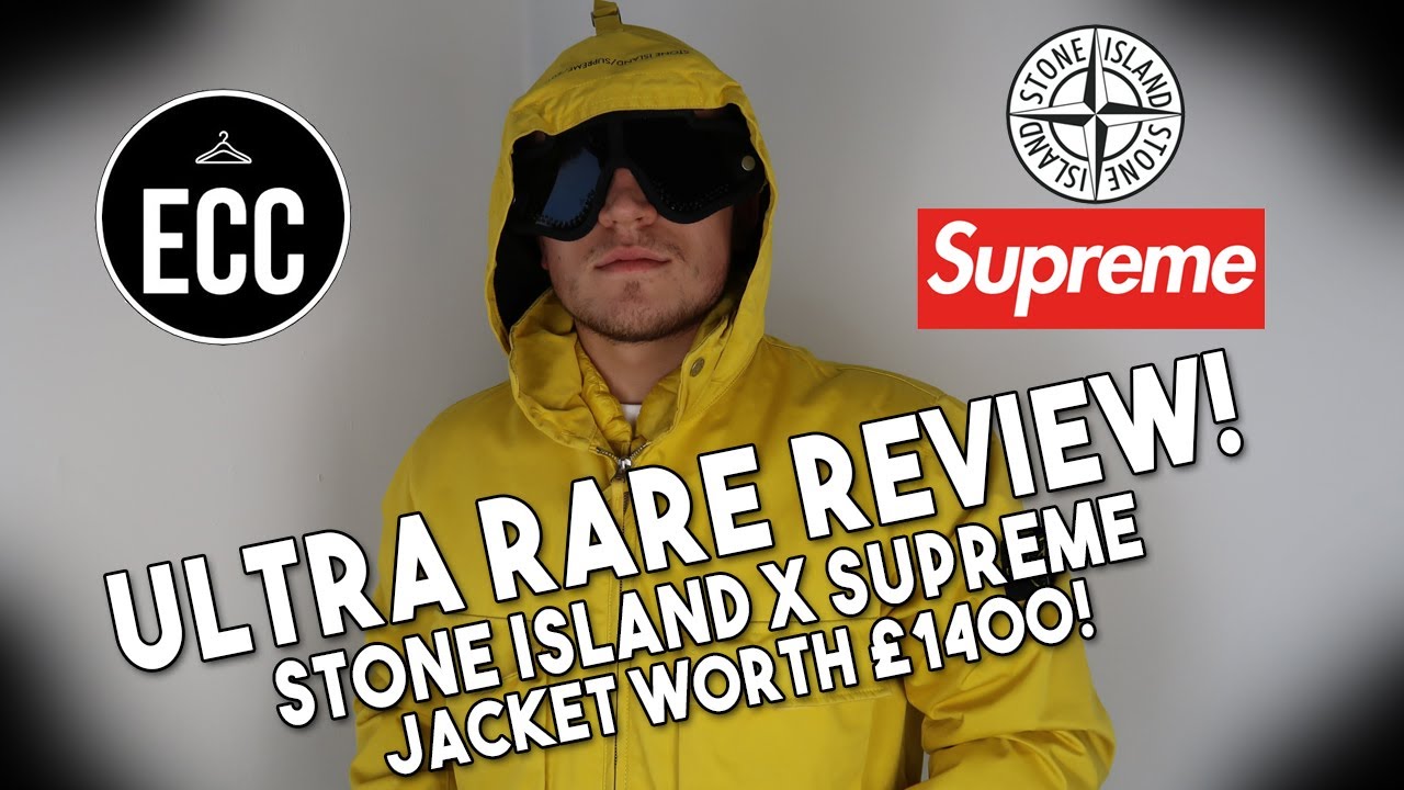ULTRA RARE STONE ISLAND- SUPREME JACKET REVIEW- STAY UNTIL THE END FOR GIVEAWAY DETAILS!!