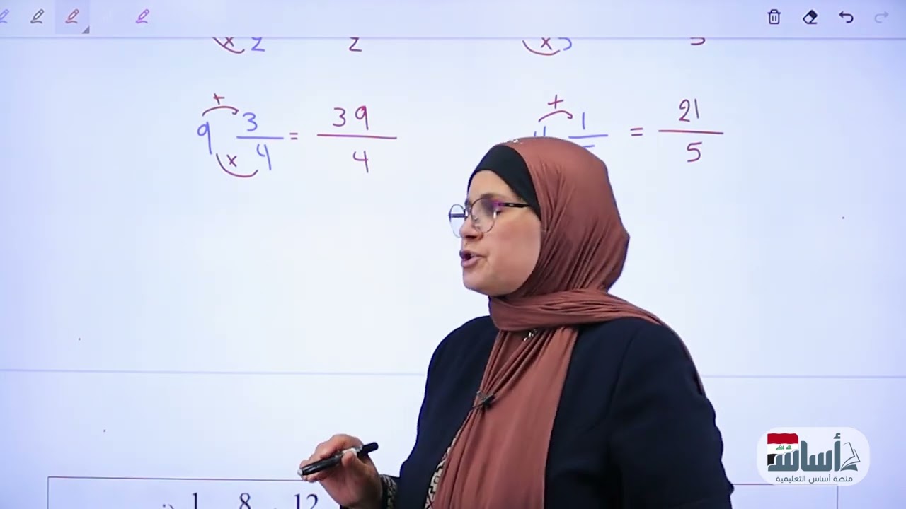 دفعة 2025 - ترتيب العمليات على الأعداد النسبية (م1) || رياضيات (الثاني المتوسط) مع أ. ندى جاسم