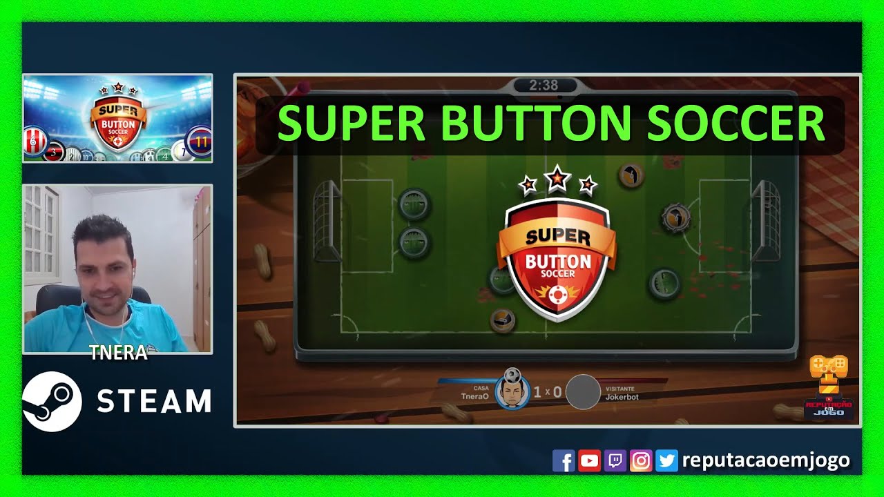 SUPER BUTTON SOCCER (PC / Steam) - Copa Euro Liga