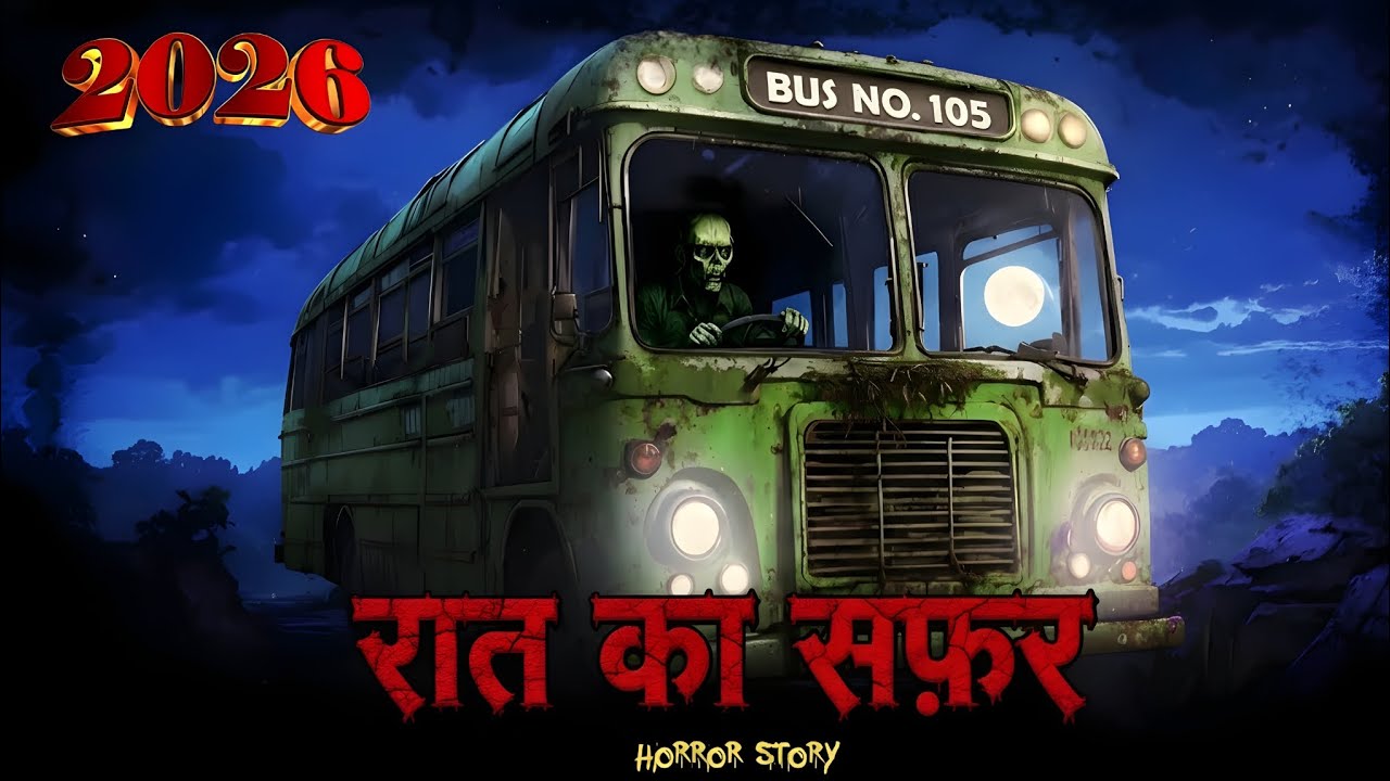 The Haunted Bus 👤 delhi safar horror story in Hindi stories book brain 🥷