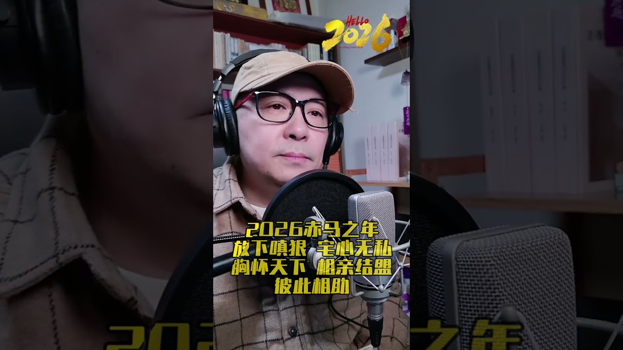 2026年丙午，赤马新年祈福！| 2026 | 赤马红羊 | 新年愿望 | 皇极经世| 天火同人 | 人生策略 | 内参 | 周易| 紫微斗数 | 天星学 | 玄空学 | 正语紫微（20260101）