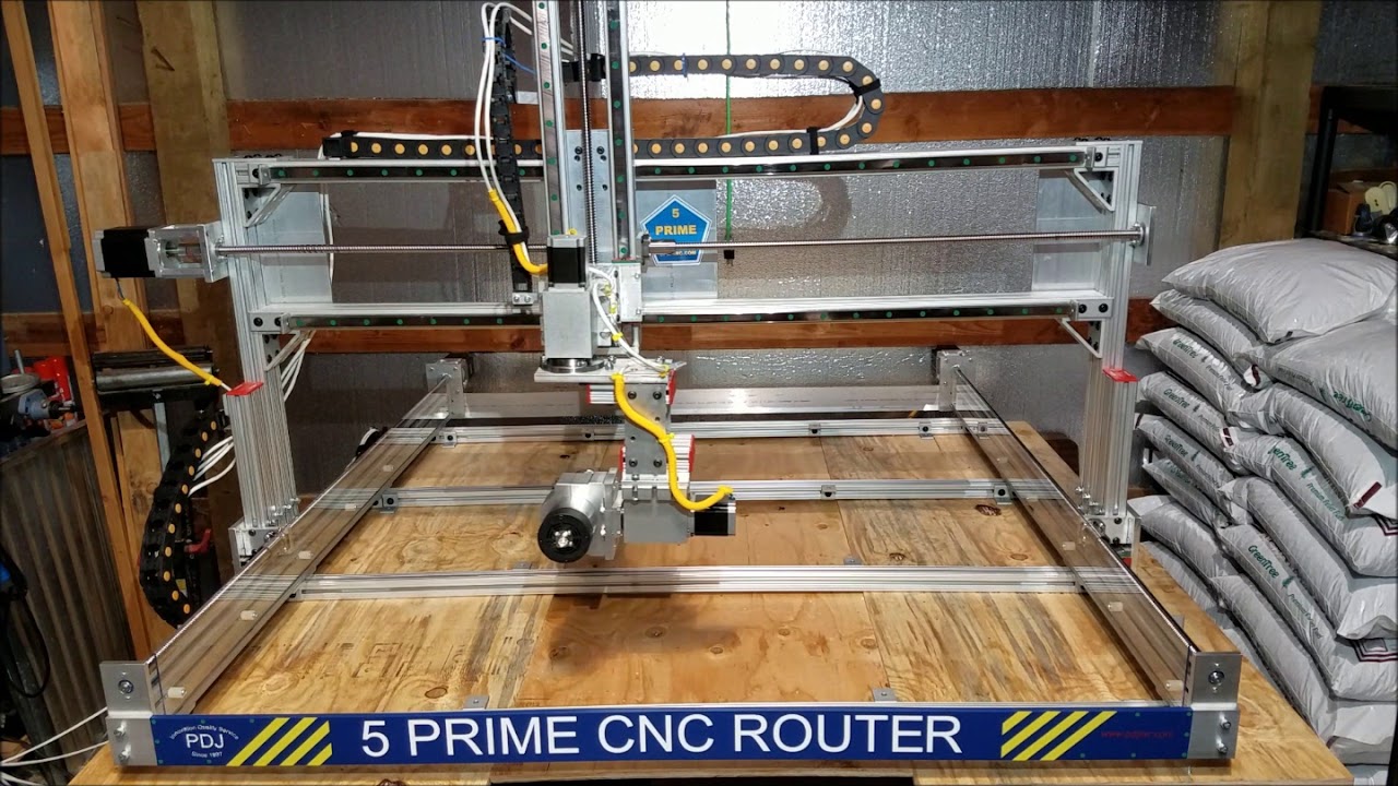 5 axis CNC router with 20 inch Z - The 5 prime CNC Router