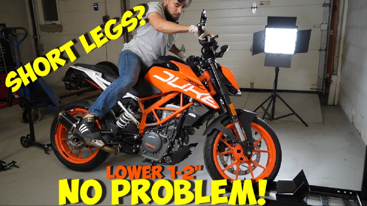 Lower Your KTM DUKE Motorcycle Step By Step Instructions