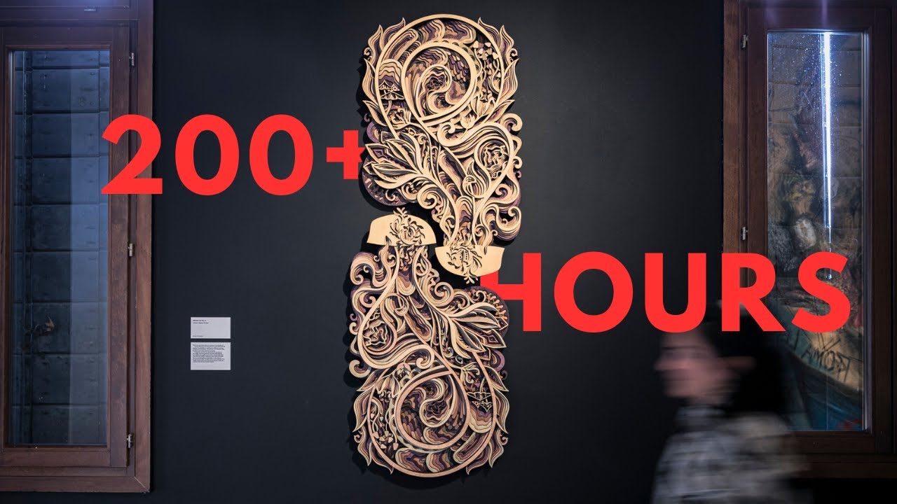 Making a laser cut artwork for world's largest art exhibition | Step-by-Step process