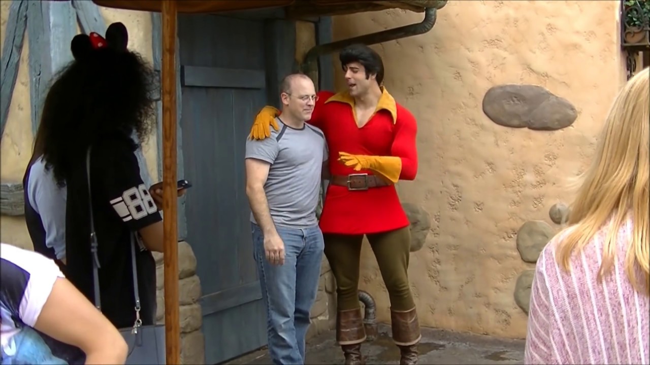 Gaston Meets Guests in Fantasyland at the Magic Kingdom