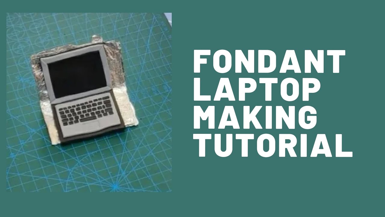 Fondant Laptop tutorial  #minilaptop