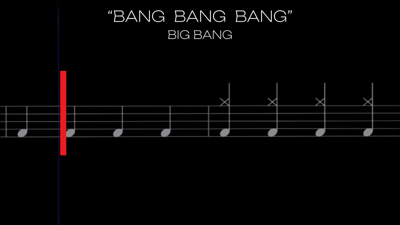 BANG BANG BANG - BIG BANG (Drum Notes) [Level - Easy]