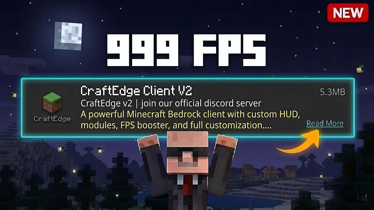 CRAFT EDGE CLIENT FOR 1.26.32 | BEST FPS BOOST & NO LAG PACK