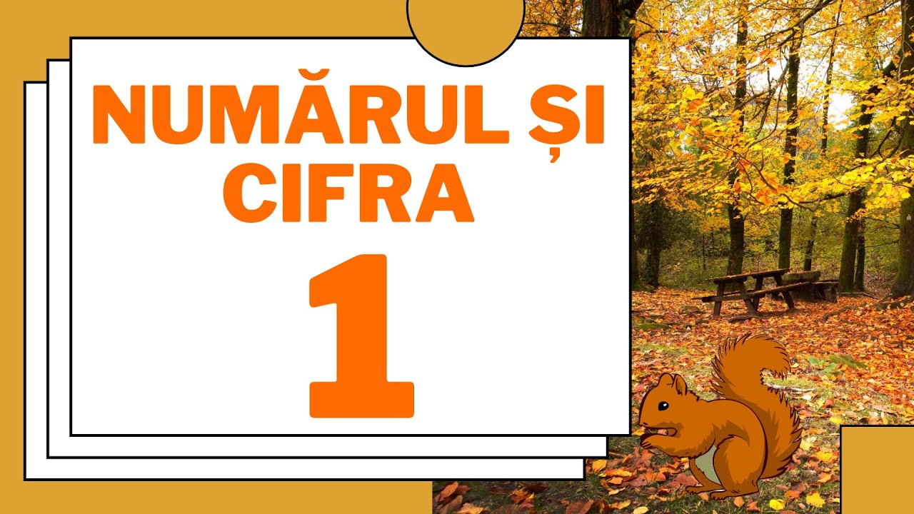 Numarul si cifra 1 - Invatam Zi de Zi