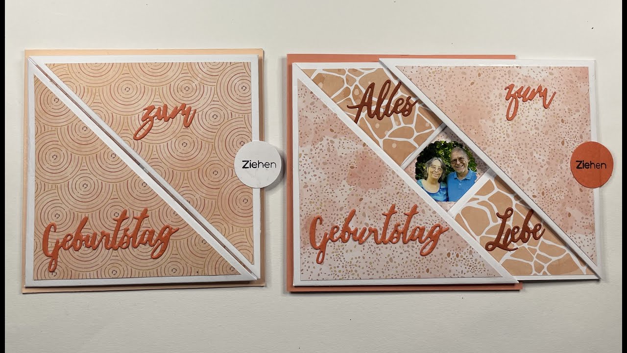 Diamond Slider Card mit Papieren von Azza (Creative ID)