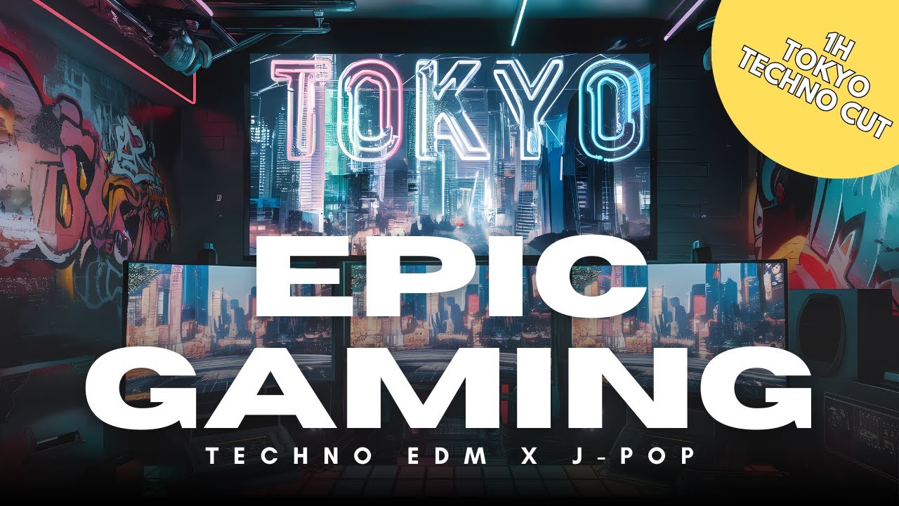 Epic Gaming Music | Neon Tokyo House EDM Techno Music Mix x J-Pop 1h Game Techno Background Music