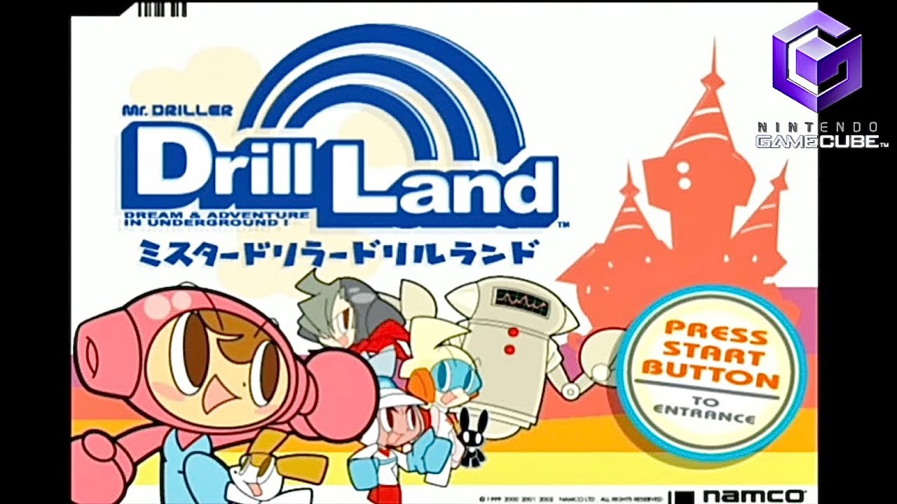 【GC】ミスタードリラー ドリルランド【実況なし/ゲームキューブ/720p/60fps/4:3/GAMECUBE】